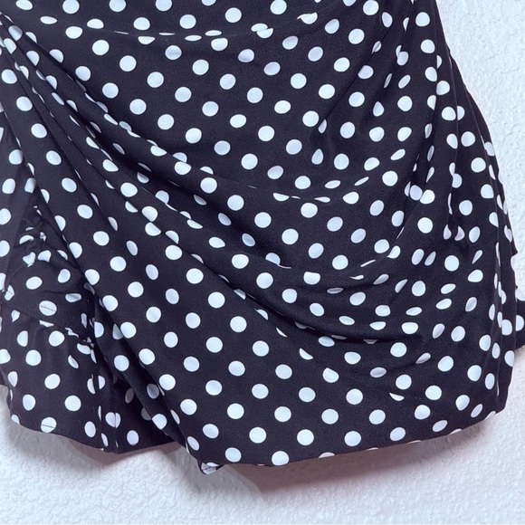 Coco Reef Polka Dot Mod One-piece with Ruffle Overlay 38D NWT - Picture 2 of 6